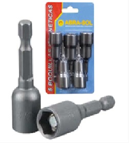 BOQUILLA MAGNETICA 3/8 BL 5 UNID.(8157)