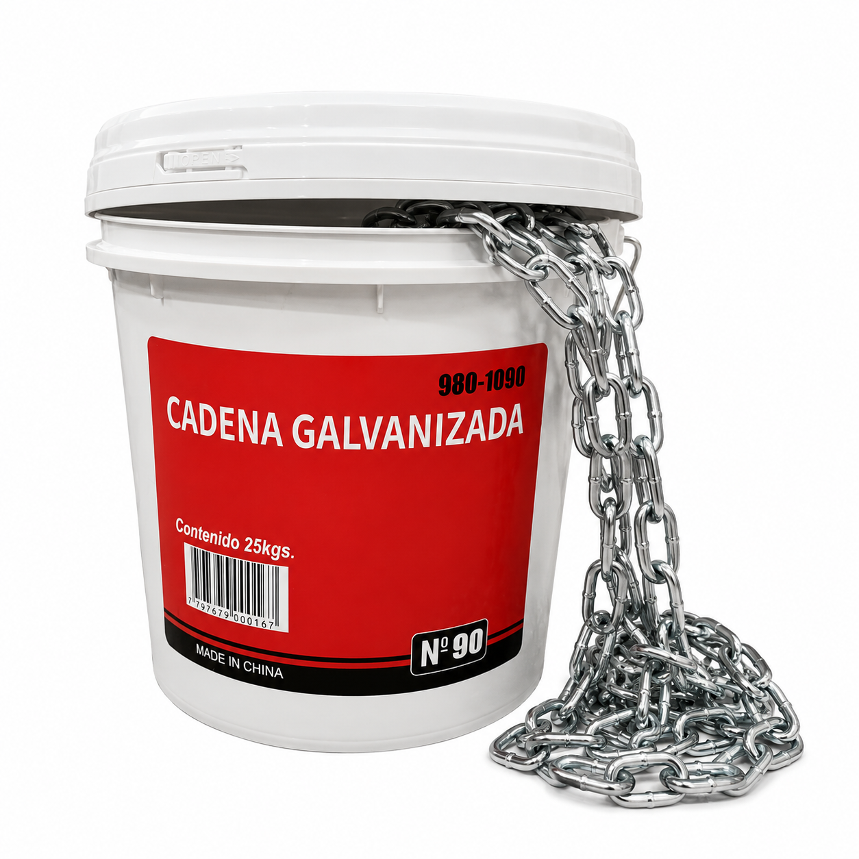 CADENA PATENTE GALVANIZADA ECO N°70