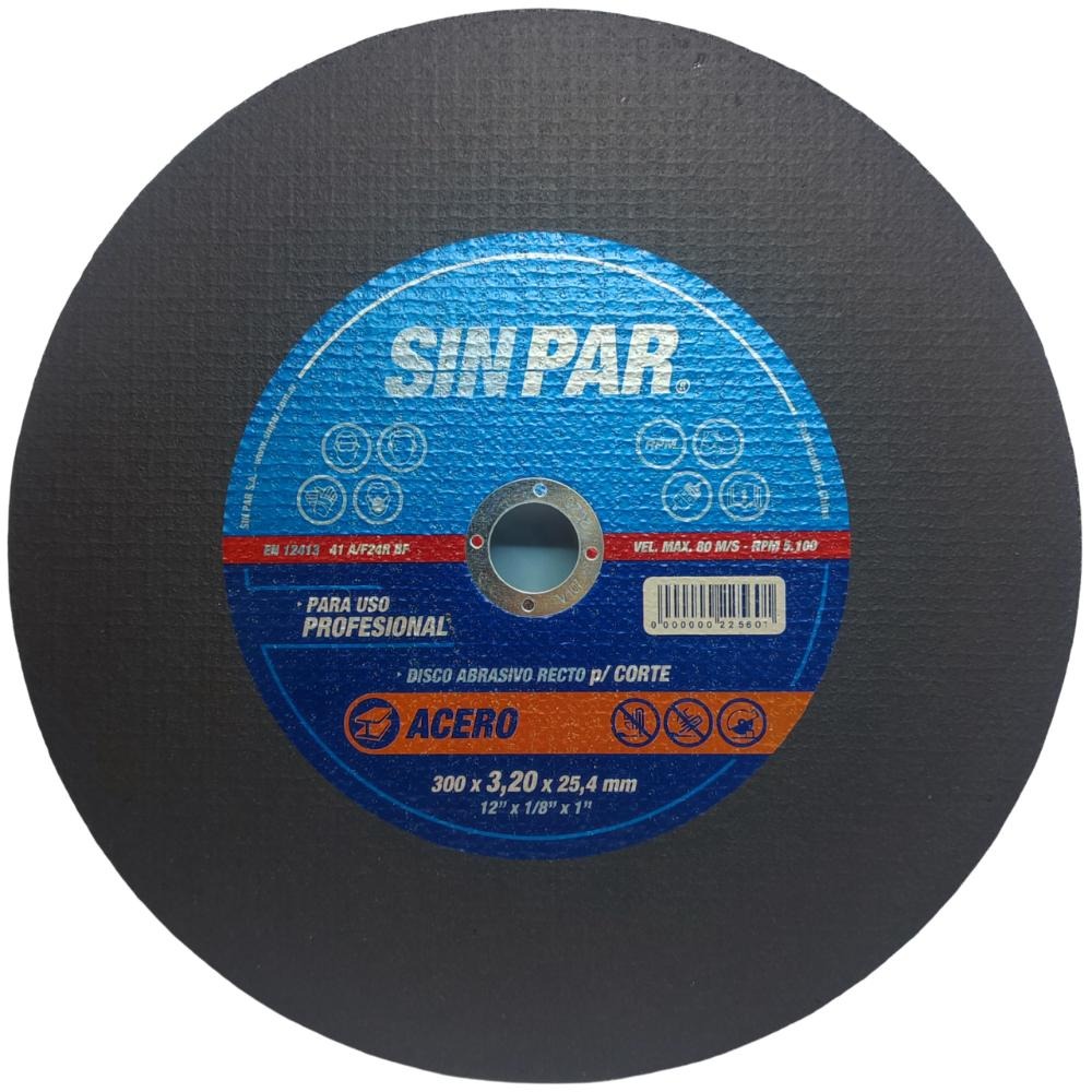 DISCO CORTE PLANO METAL 300 X 3,2